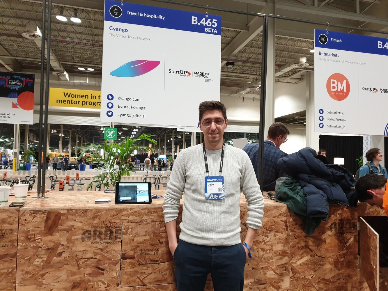 Collision Conf 2019 booth