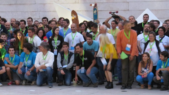 Final group photo of all Maker Faire participants