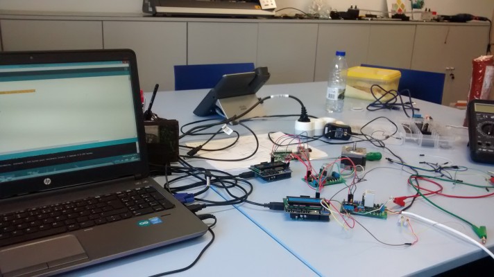 The whole electronics system working