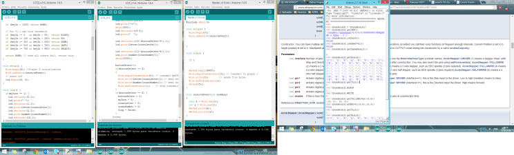 Screenshot of some code made on Arduino